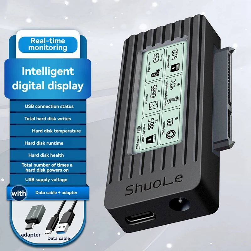 Shuole USB 3.0 para cabo adaptador SATA/IDE para conversor de disco rígido HDD/SSD SATA III de 2,5 e 3,5 polegadas para PC e laptop