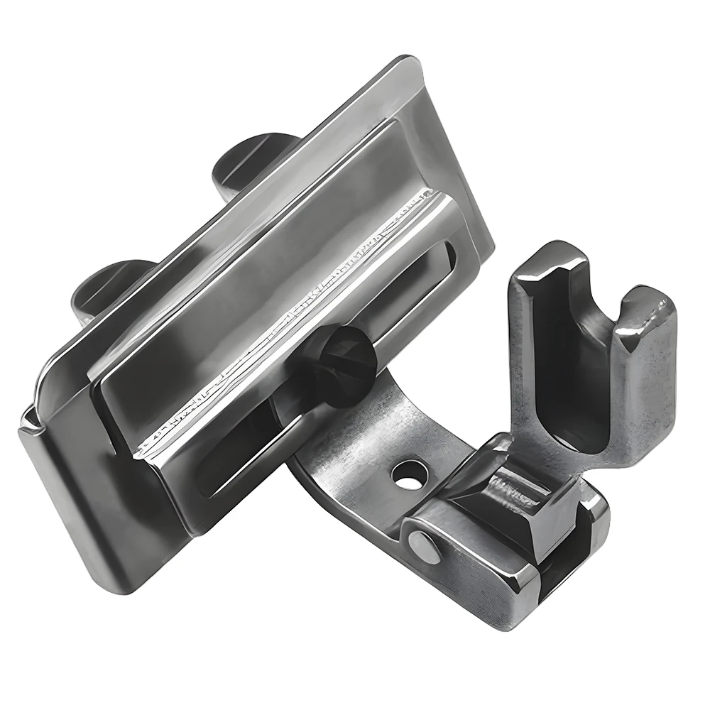 1Pcs S10A Left Right Adjustable Lace Tape Guide Presser Foot ,For Connect Lace Elastic Webbing Industrial Sewing Machine Parts