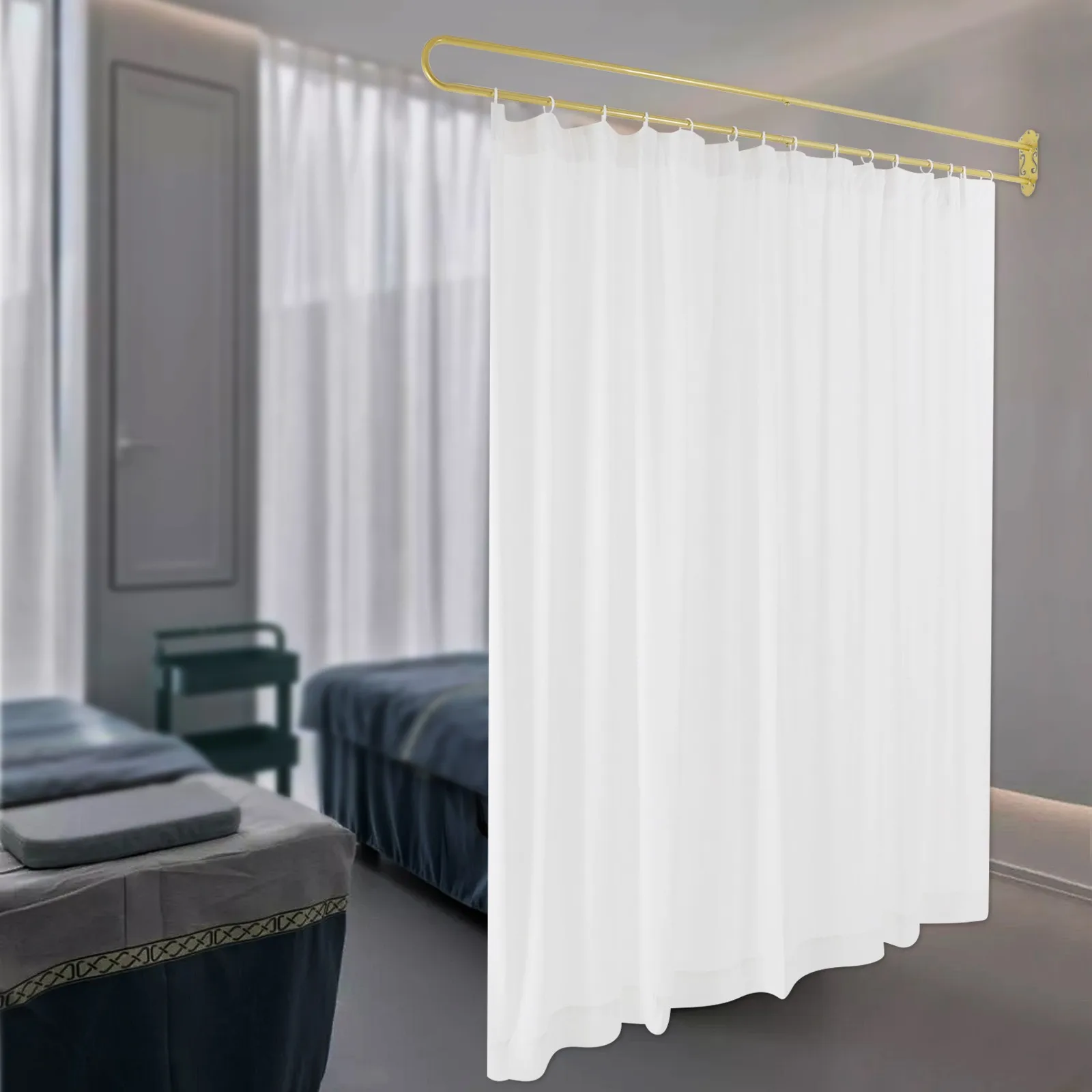 

Wall Mounted Privacy Partition Curtain – Stylish Room Divider 200×22cm