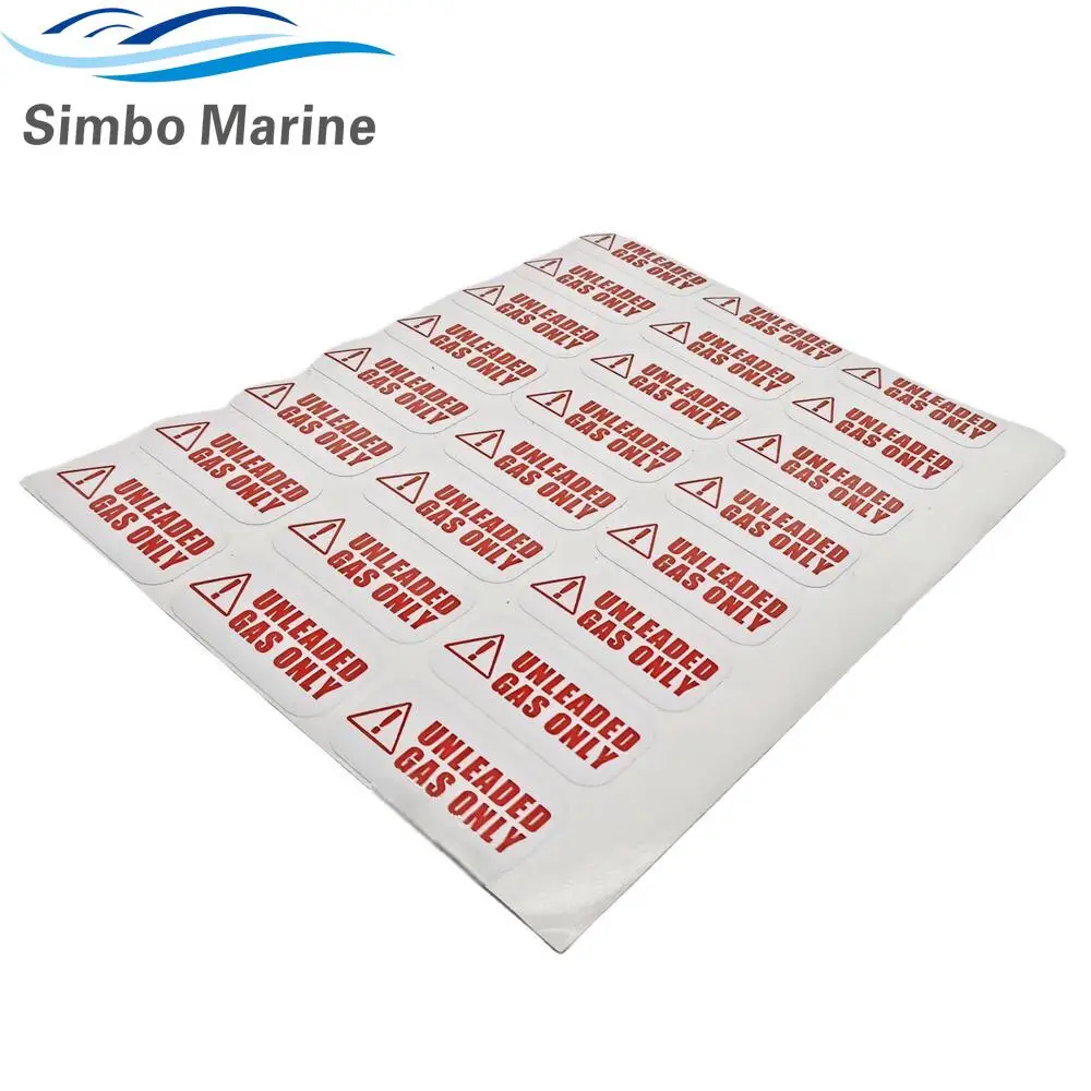 24PCS 1'' X 2'' Unleaded Fuel Only Sticker Weather Proof, Extreme Stick, Commercial Fuel Sticker 1'' X 2''