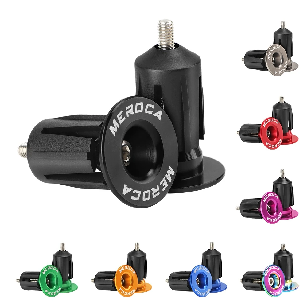 

Mountain Road Bike Handlebar End Plugs Aluminum Alloy Handle Bar End Cap BMX MTB Bike Grip Cover Bicycle Accessories