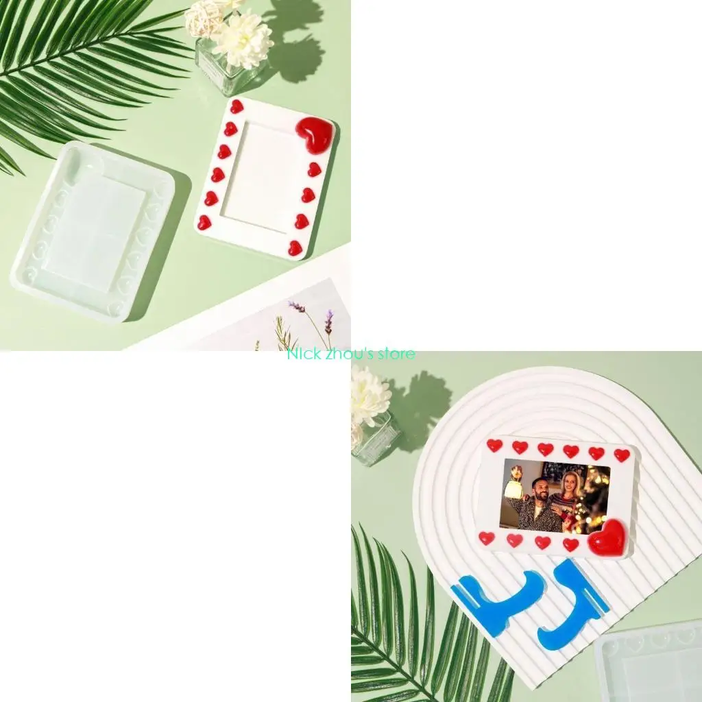 

E15E силиконовые формы для глины в форме сердца, ювелирный инструмент, силиконовые формы для фоторамок