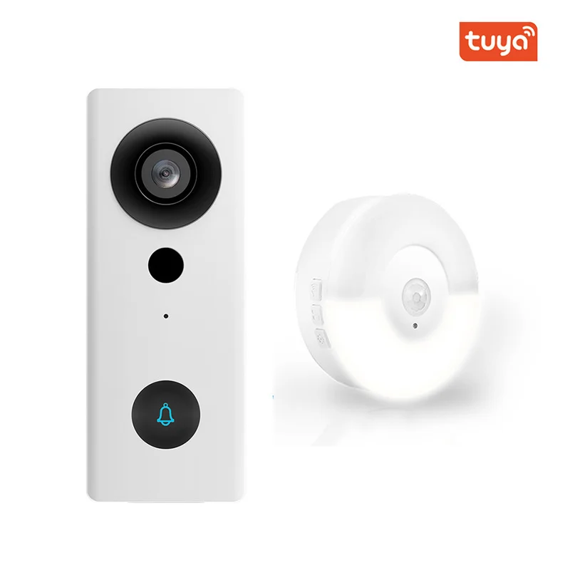 

Wifi Waterproof High-definition Monitoring Video Doorbell Tuya PIR Motion Detection Intelligent Intercom Night Light Receiver