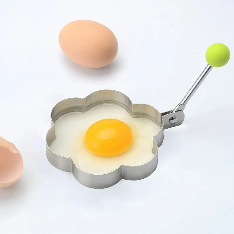 1/2/3/4/5Pcs Egg Ring Shaper  Stainless Steel Scalable Frying Egg Appliance Pancake Mold Pastry Model  Kitchen Frying Tools