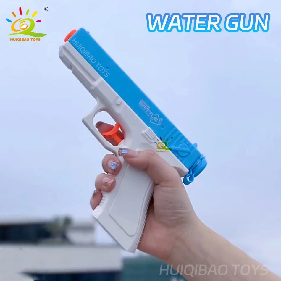 HUIQIBAO 2025 Water Gun Pistol Shooting Toy Automatic Summer Outdoor Play Water Sports Beach Toys For Boys Adults Gift