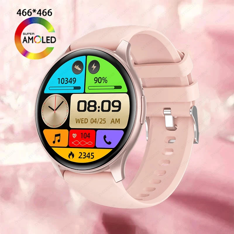 2025 New Women Smartwatch Bluetooth Calling Heart Rate Sleep Monitor Sport Models Smart Watch 1.43 inch Full Screen For Men+Box