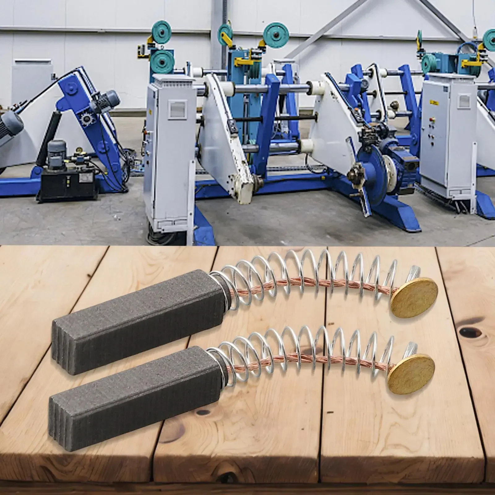2Pcs Set Carbon Brushes 20mm * 6mm * 5mm For Circular Saws, Miter Saws, Drills, Hammer Drills, Vacuum Cleaners