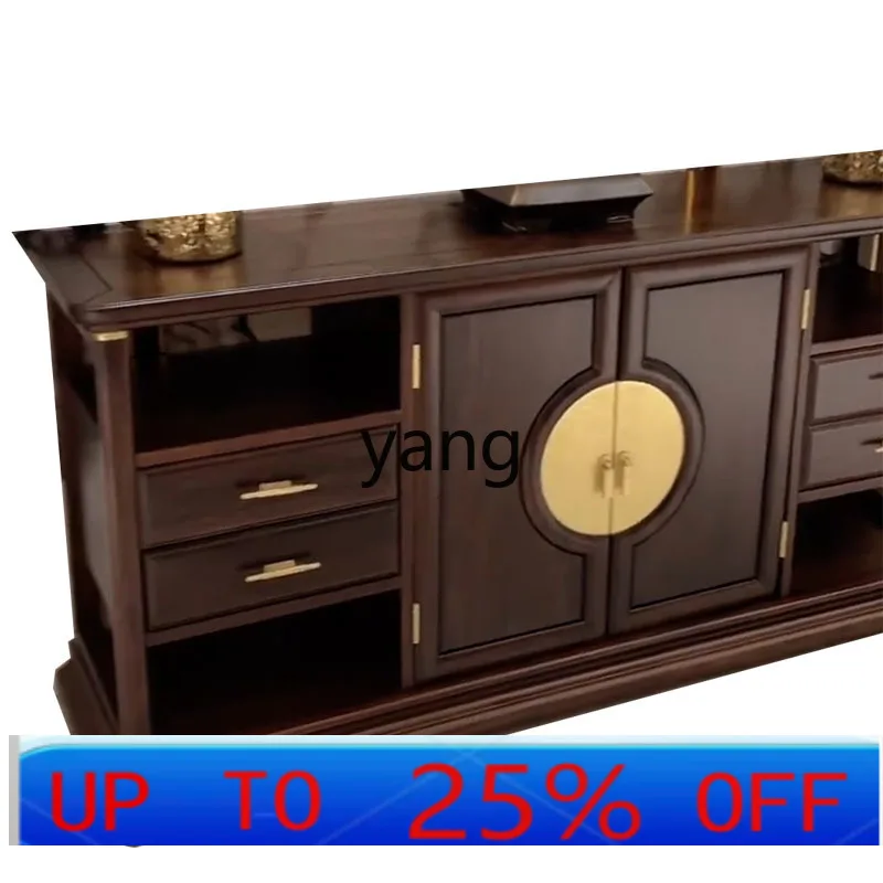 

LMM new Chinese-style entrance cabinet modern simple entrance foyer end view table