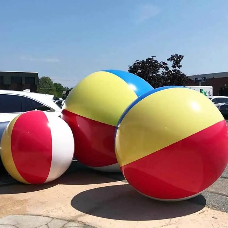 Duży piłka plażowa dla dorosłych do siatkówki wodnej, piłki nożnej, na duże imprezy, rozrywka na świeżym powietrzu i zabawka sportowa.