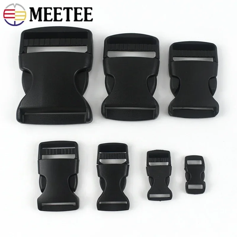 

5/10/20Pcs Black Release Buckles Webbing Strap Plastic Buckle Belt Clip Clasp Backpack Adjuster Side Decorative Button Crafts