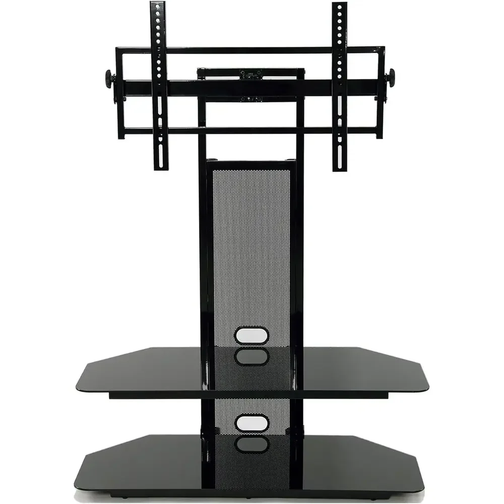 85 Black TV Stand Mount with Audio Video Shelf