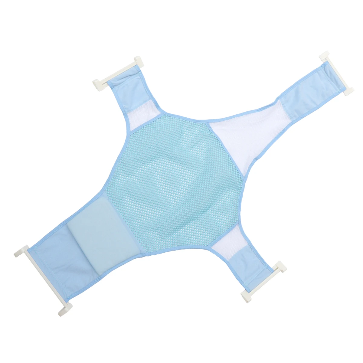 

1Pcs Adjustable Baby Bath Seat Support Net Infant Shower Mesh Bed Soft Non-Slip Material Safe Comfortable Use Blue