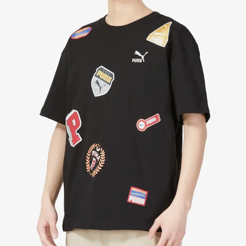 

Puma genuine 2023 Spring New Men's Round Neck Printed Breathable T-shirt 623248-01