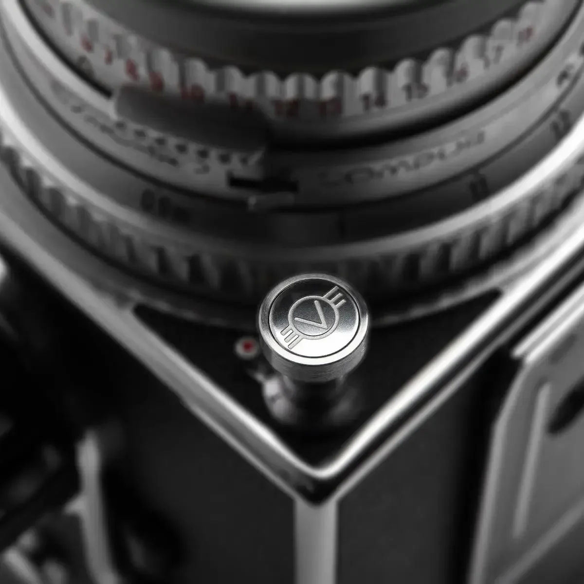 مشغلات ألومنيوم معدنية متينة، زر تحرير مصراع نحاسي ناعم، ملحقات كاميرا صغيرة SLR لخيط Hasselblad أو الغراء