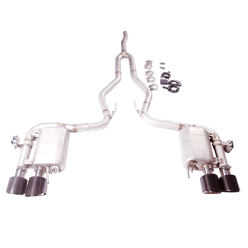 

[Custom product] For Ford Mustang 2.3T Catback exhaust muffler, 304 stainless steel electronic valve exhaust system