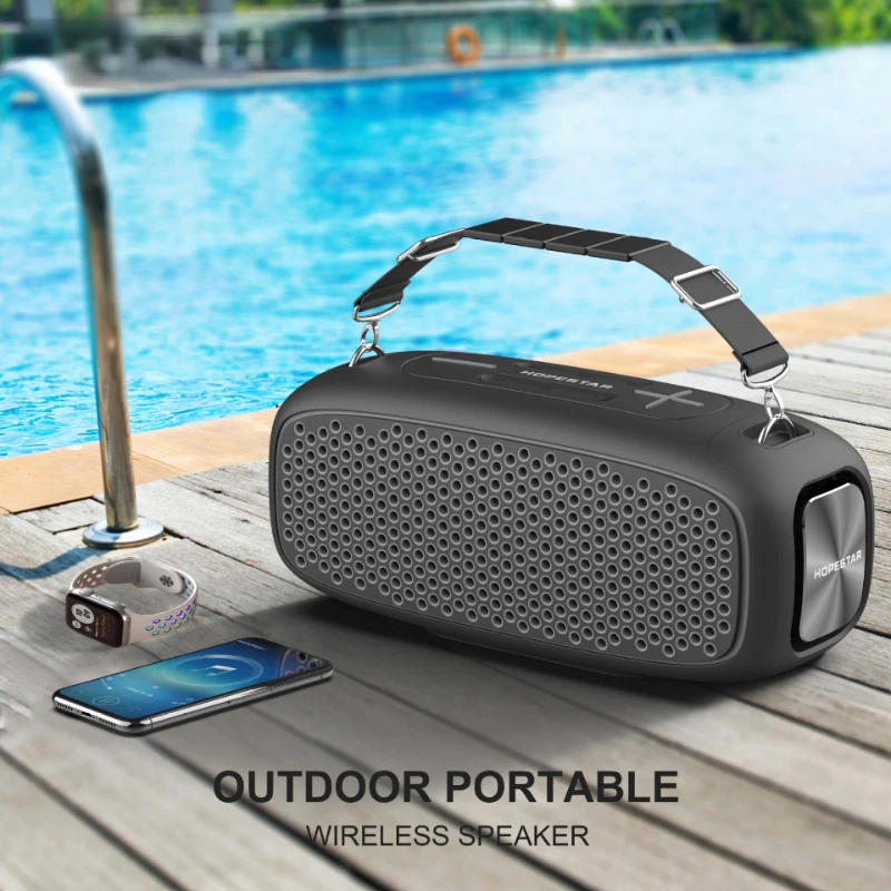 

High Power Bluetooth Speaker Outdoor Portable 55W Subwoofer 3D Stereo Surround Music Smartphone Computer Notebook TV Player