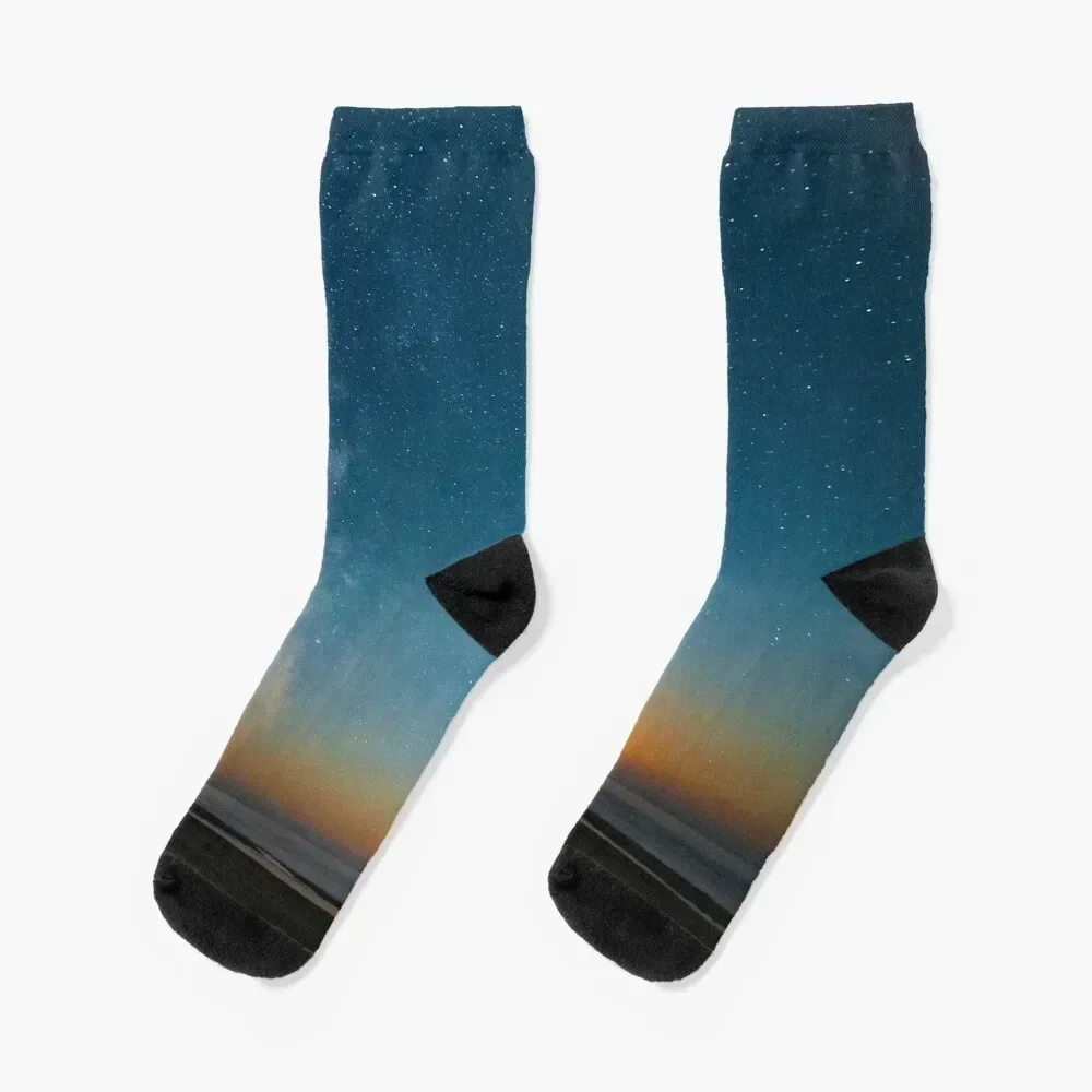 

Coastal Milky Way Socks happy Soccer crazy gift Socks Girl Men's