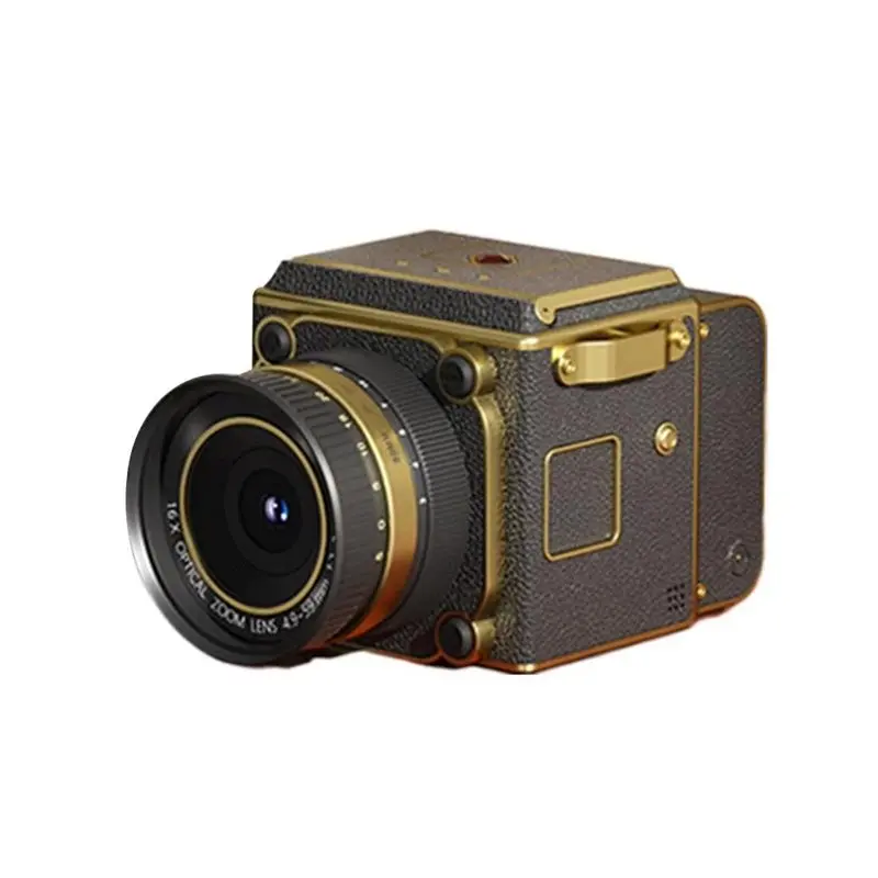 Digital Camera 4K HD Retro CCD Portable Travel Photography Cam Camera 16X Zoom For Student Photos