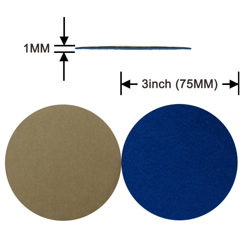 50pcs Wet Dry Sandpaper Assortment 80-7000 Grit Sander Disc 3inch75mm With Hook and Loop Sanding Pad for Wood