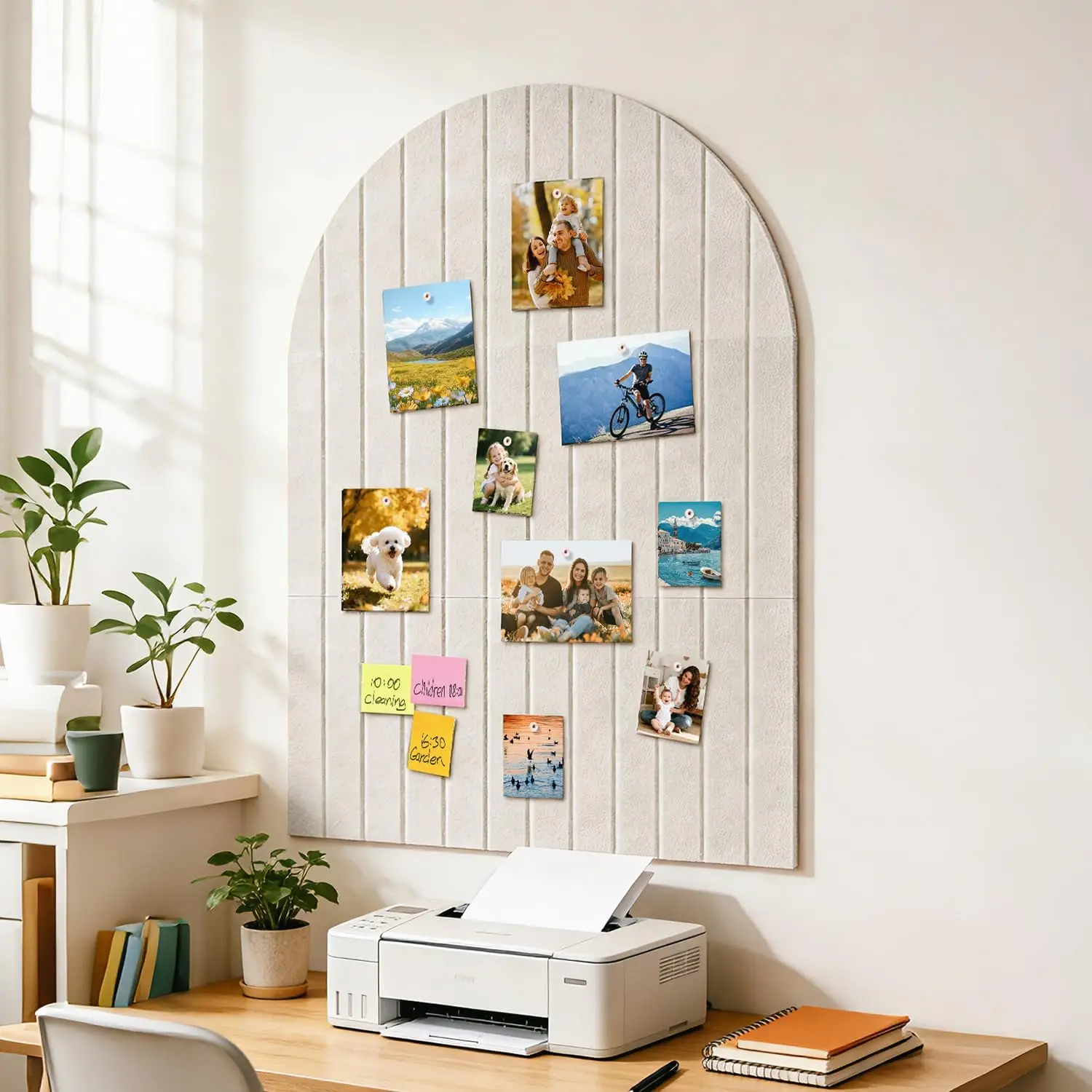 

6Pcs Large Cork Board Felt Board Alternative for Home and Office Decoration Wall Decor Living Room Decoration