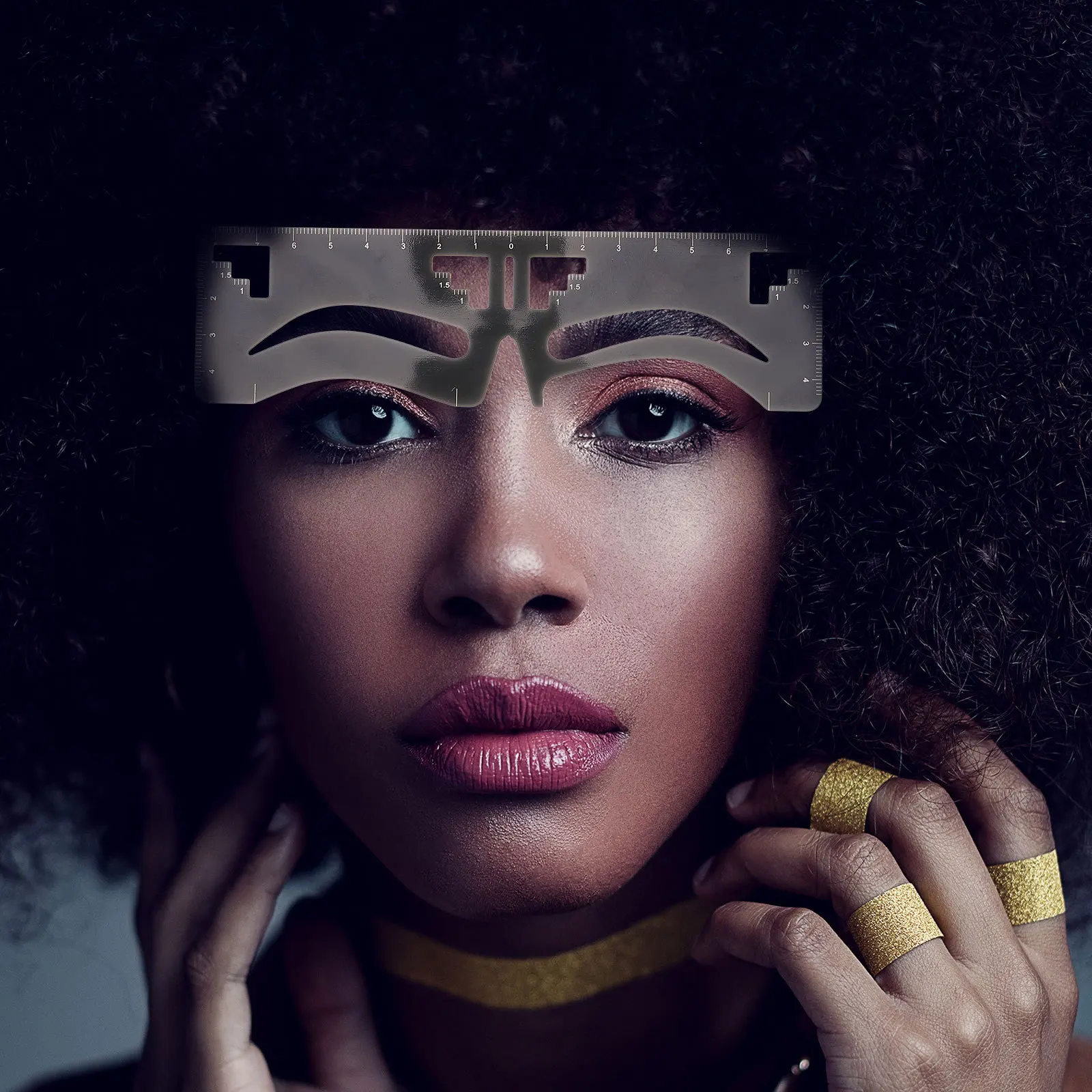 2 pezzi stencil per sopracciglia in metallo in acciaio inossidabile righello per sopracciglia simmetriche facile strumento di mappatura delle sopracciglia fai da te trucco professionale