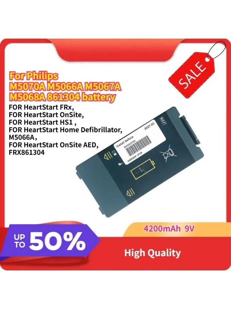 

Compatible with Philips for M5066 M5067 M5068 861304 battery