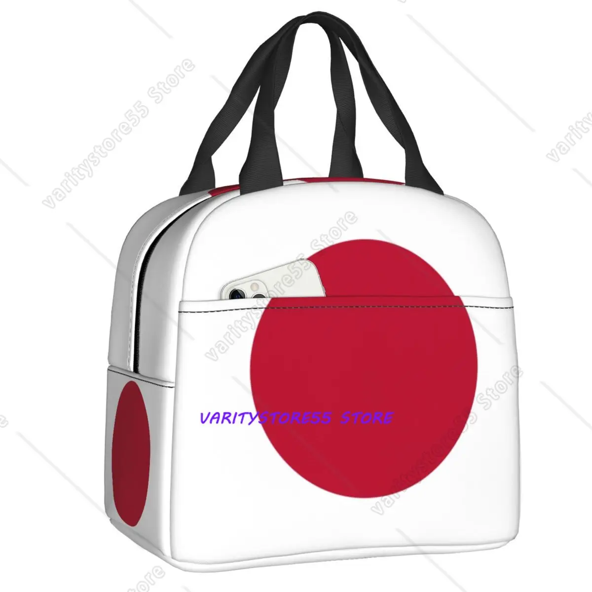 Custom Japan Flag Lunch Bag Men Women Warm Cooler Insulated Lunch Box for Children School