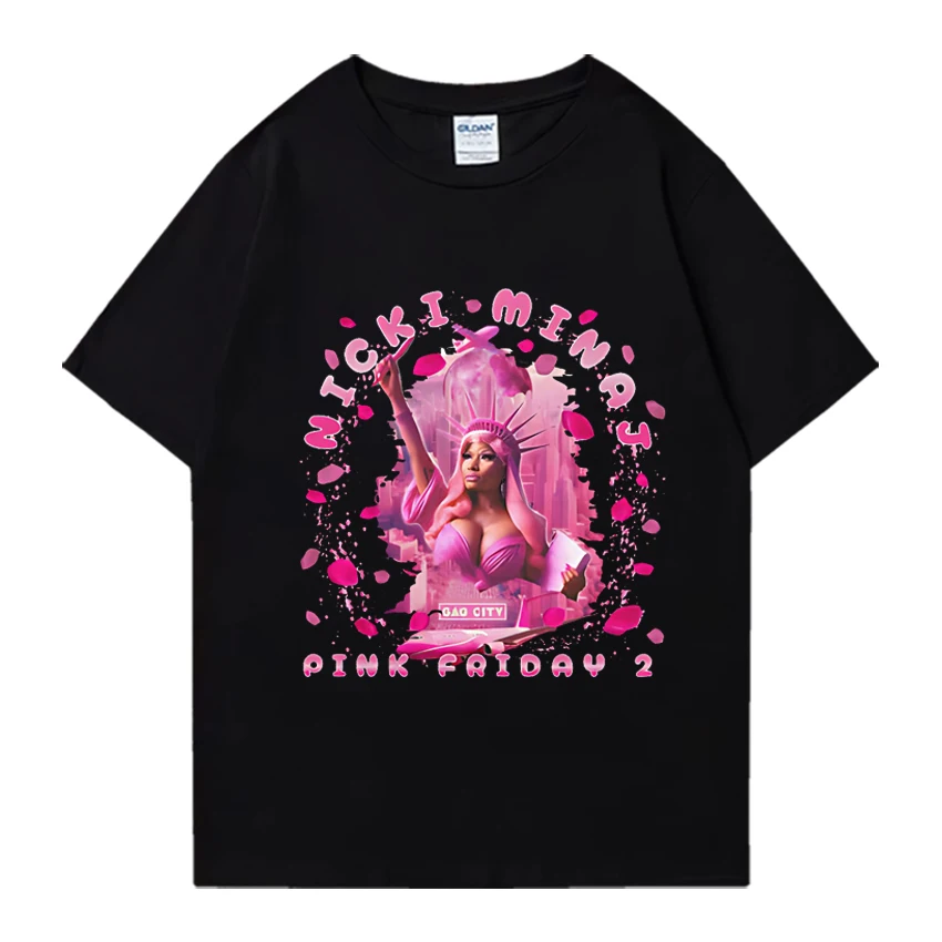 

Nicki Minaj Pink Friday 2 Graphics Fashion Tshirt Men Women O-Neck harajuku streetwear t shirt short sleeve Tops Cotton T-shirts