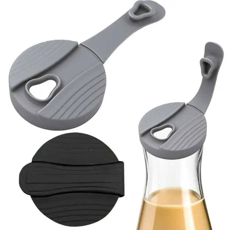 Silicone Replacement Pour Spout Lid Reusable Leak Proof Seal Cap For Salad Dressing Juice Coffee Bottles Kitchen Storage Use