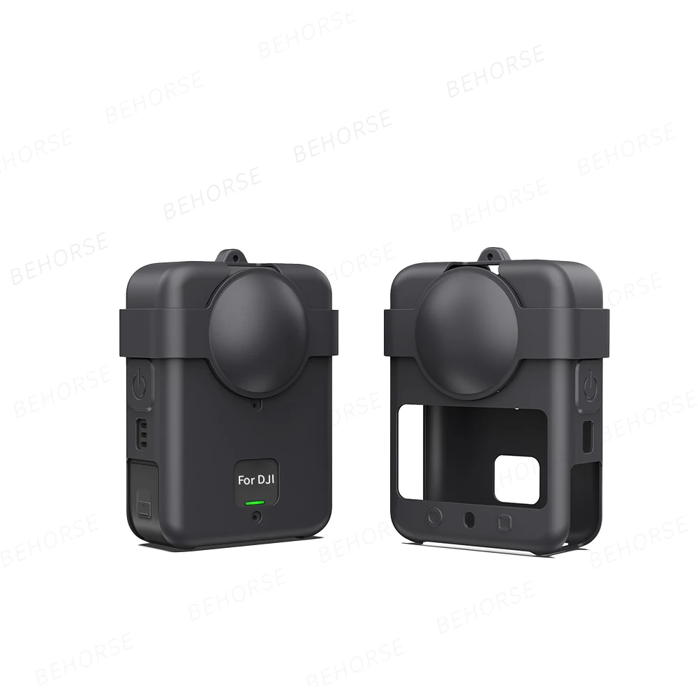 DJI OSMO 360 실리콘 보호 케이스 DJI OSMO 360 카메라 액세서리 용 긁힘 방지 충격 방지 보호 커버 렌즈 가드