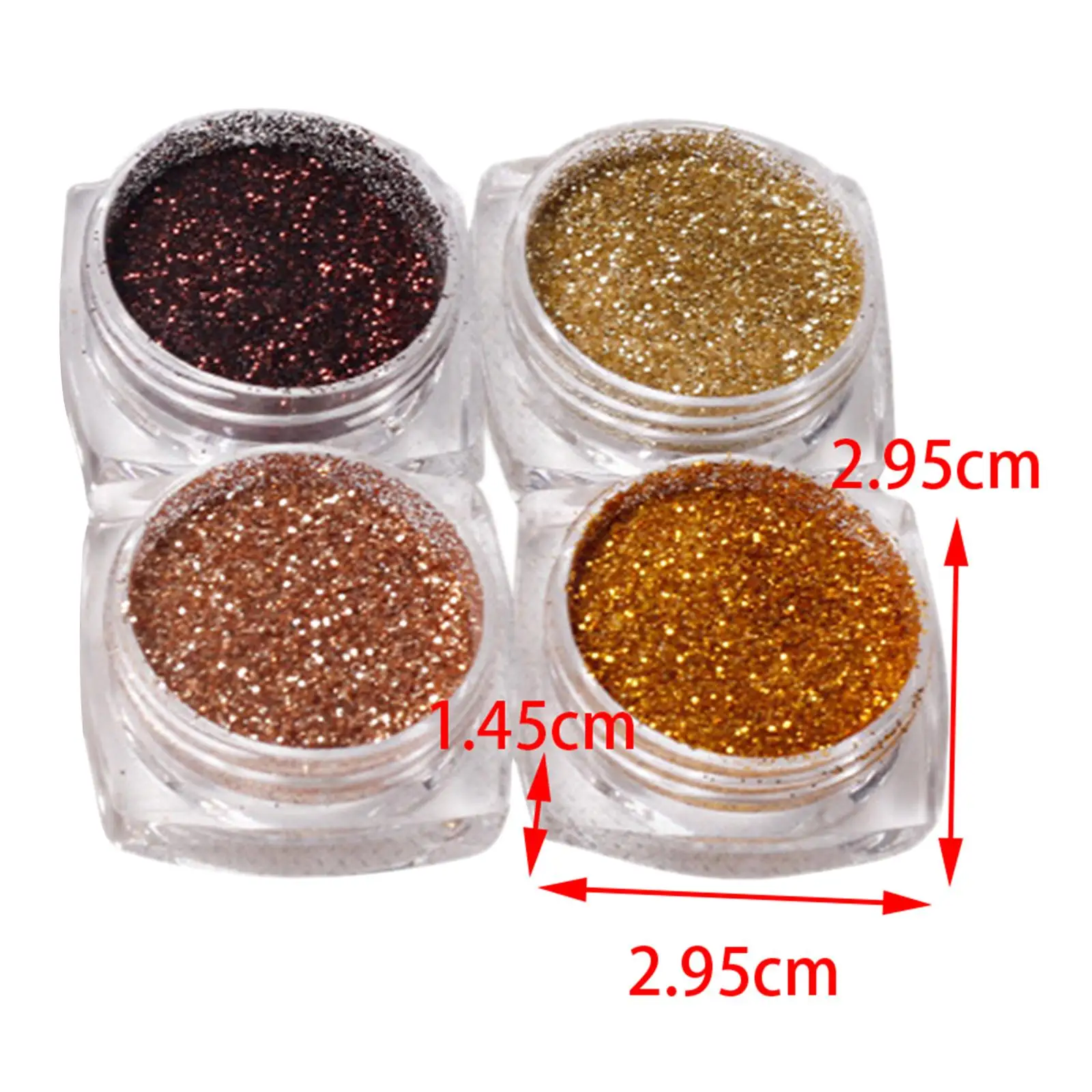 8 Pieces Sparkly Nail glitter Sequins Nail Supplies Charms bright for Stage