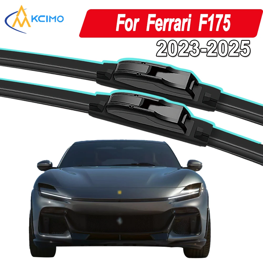 

Silicone Car Wiper Blades for Ferrari F175 2023-2025 - All Weather Silent Wiper Blades, Quick Release Clip
