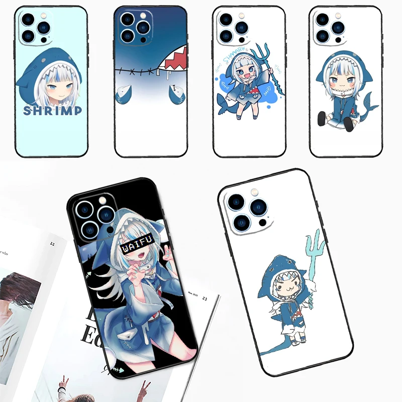 Anime Hololive Gawr Gura Case For OPPO Find X9 Ultra X5 X6 X8 Pro Cover For OPPO Reno 15 F 13 12 11 10 14 Pro 7 8 Lite