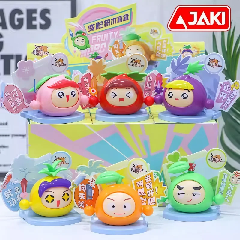 

JAKI Fruity Robo Assembling Building Blocks Pineapplello Anime Model Desktop Collectible Ornaments Children's Holiday Gifts
