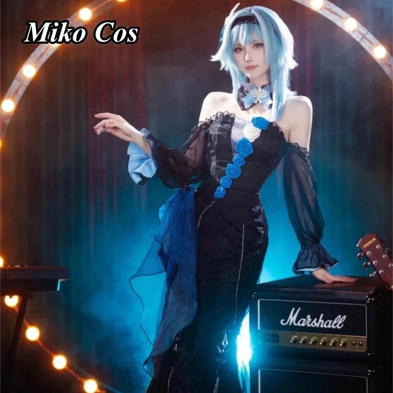 

Eula Lawrence Cosplay Game Genshin Impact Anime Women Sexy Dress Role Play Clothing Comic-con Halloween Concert Party Suit