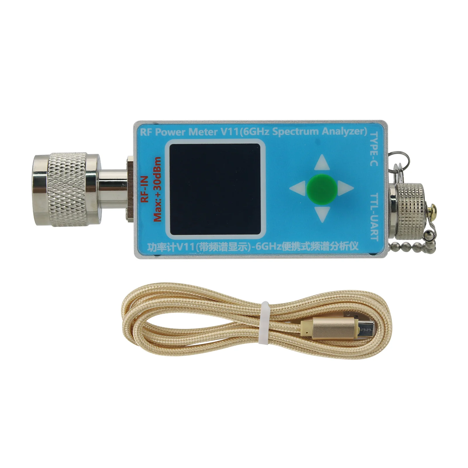 

V11 RF Power Meter & 6GHz Spectrum Analyzer (Main Unit + Type-C Cable + Data Cable + SMA Adapter)