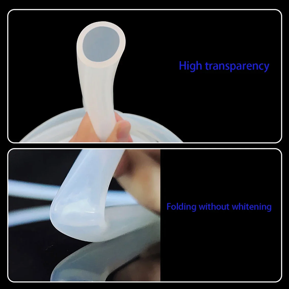 1-10 Meters Transparent Silicone Tube drinking straw ID 0.5/0.8-30/32/38mm Flexible Garden Rubber Hose Aquarium Soft Tubing Hose