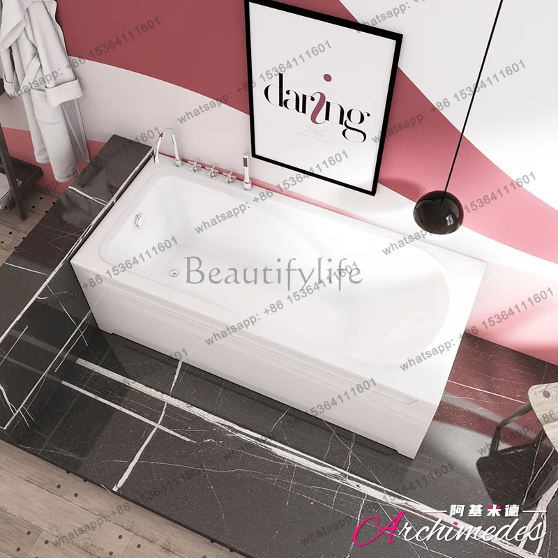 

Acrylic skirt bathtub, direct supply from Foshan factory, single bath tray AJ-2109W bathroom
