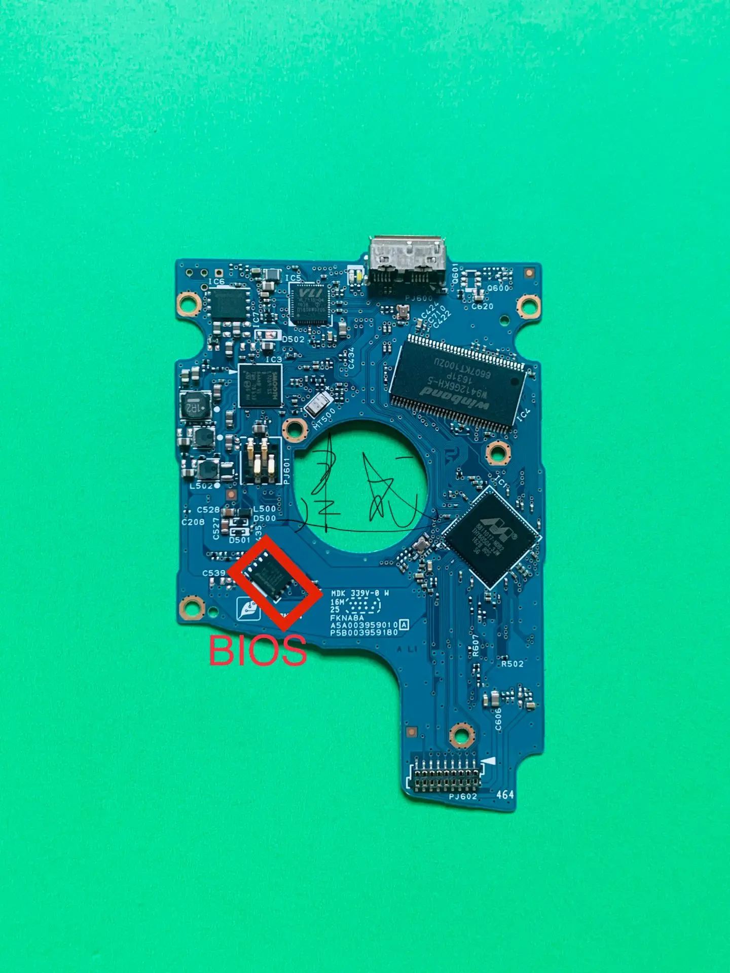 hard drive PCB controller G3959A for Toshiba 2.5 inch USB 3.0 hdd data recovery hard drive repair MQ03UBB200 MQ03UBB300