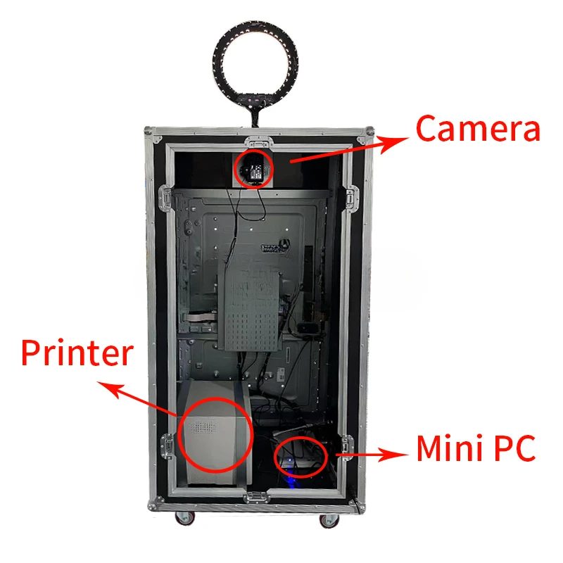 For   65 inch Machine Mirror Photo Booth Magic Photo Booth