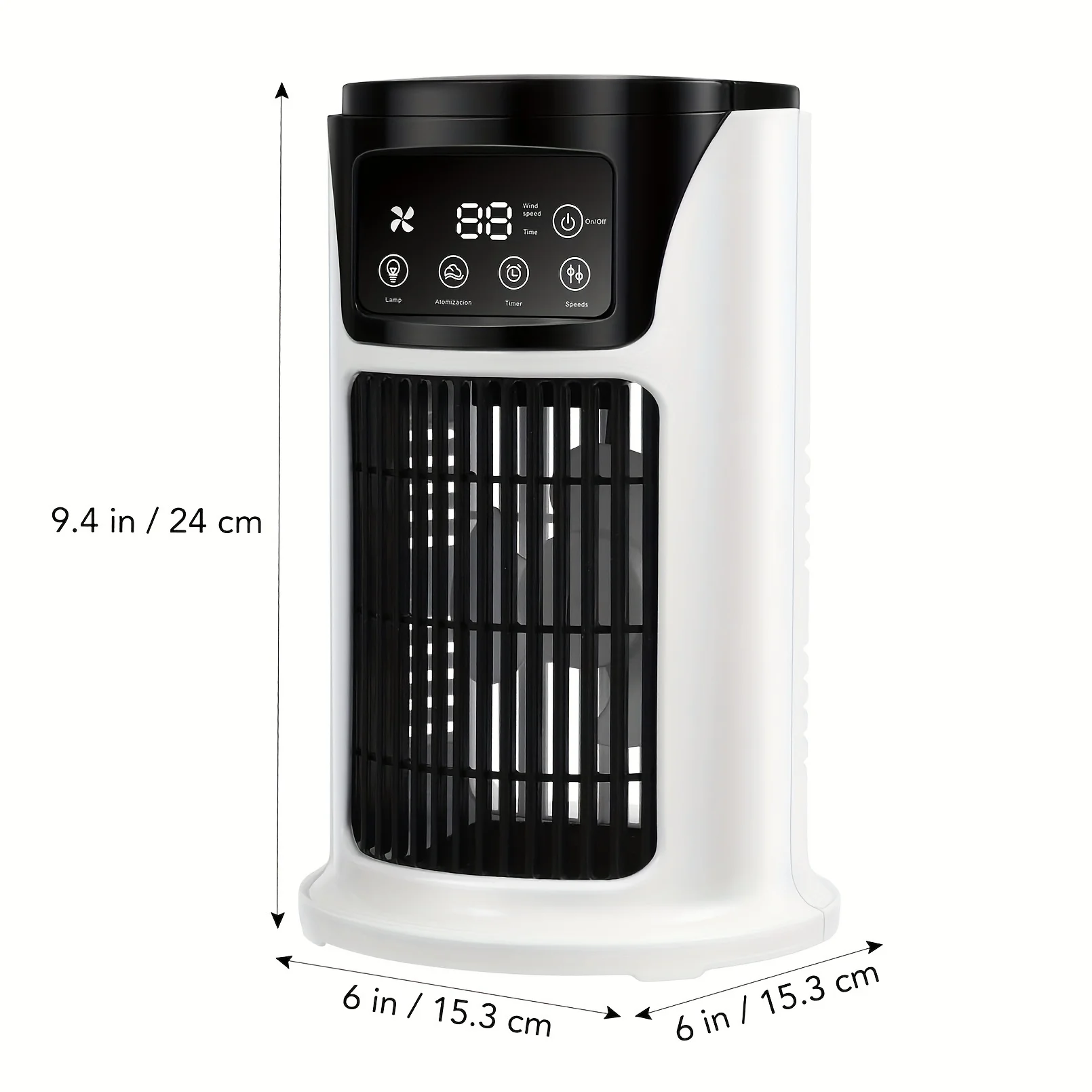 1pc, Portable Air Cooler, Humidifier, Atmosphere Light Fan, 3 In 1 , Office Household Essential Cooler, Household Items