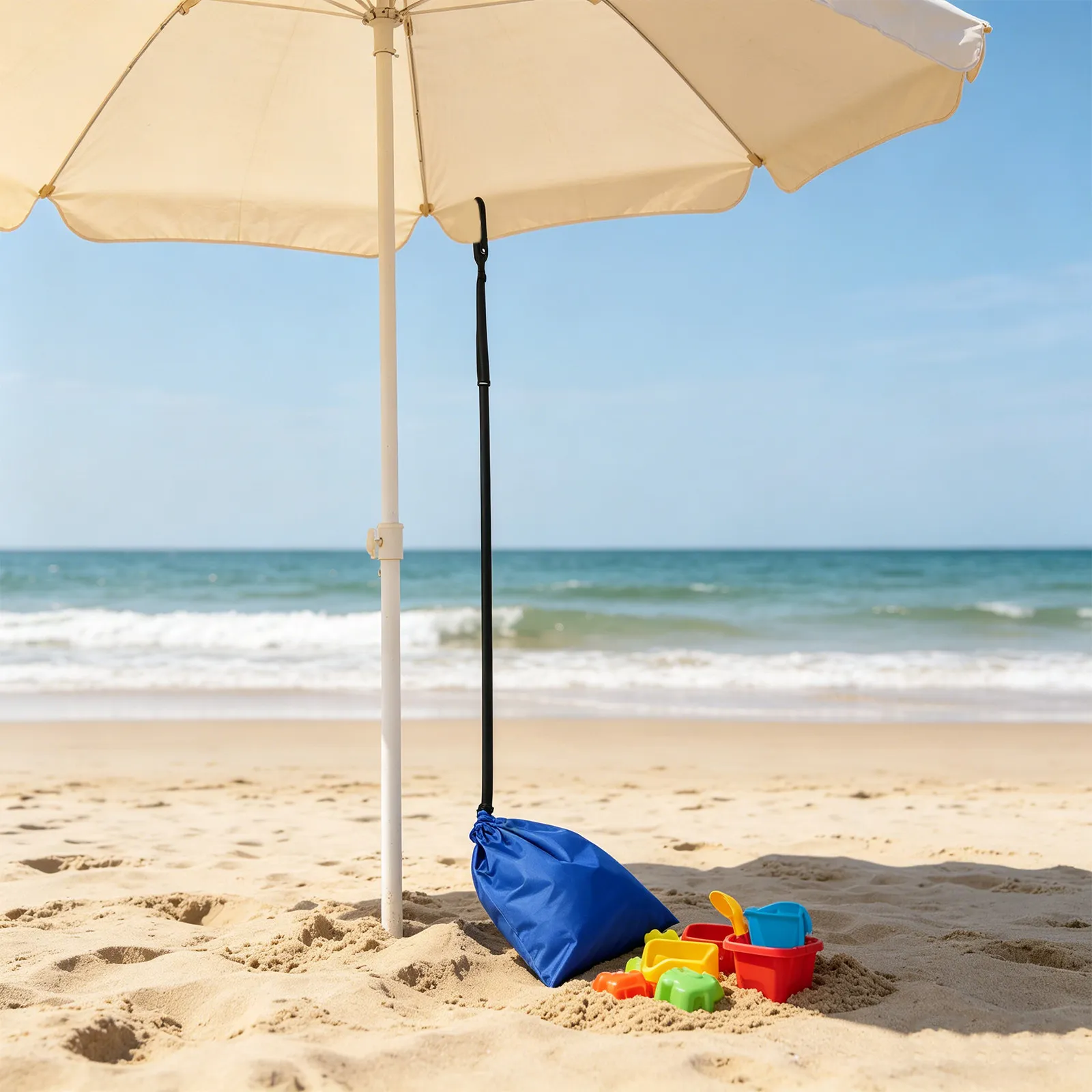 Beach Umbrella Sandbag Anchor Weight Stabilizer Flat Wide Base Sandbag for Outdoor Ground Patio Umbrella Beach Use