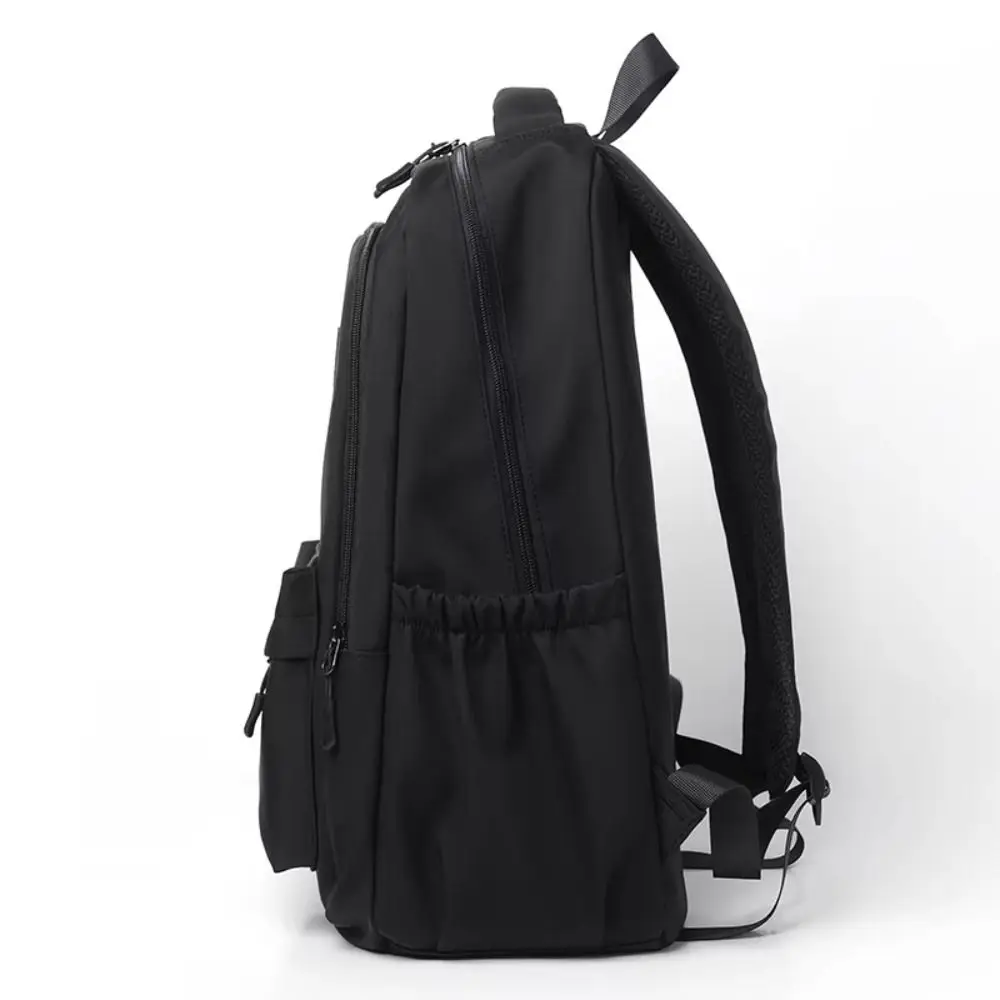 Solid Color Laptop School Bag Large capacity Wear-Resistant Large Capacity Backpack zipper Waterproof College Backpack Students