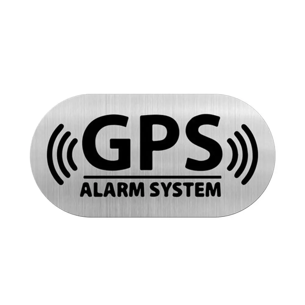 16*8cm GPS Tracking Alarm Sticker Tool Waterproof Multicolor Alarm System Decal Car Vehicle Supplies Reflective Warning Sticker