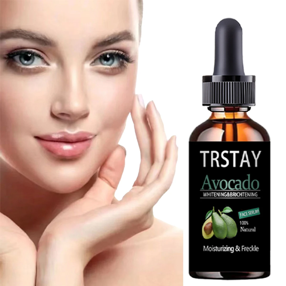 Hyaluronic Acid Avocado Shrink Pores Brighten Skin Moisturizing Essential Oil Cuticle Oil Control Facial essence