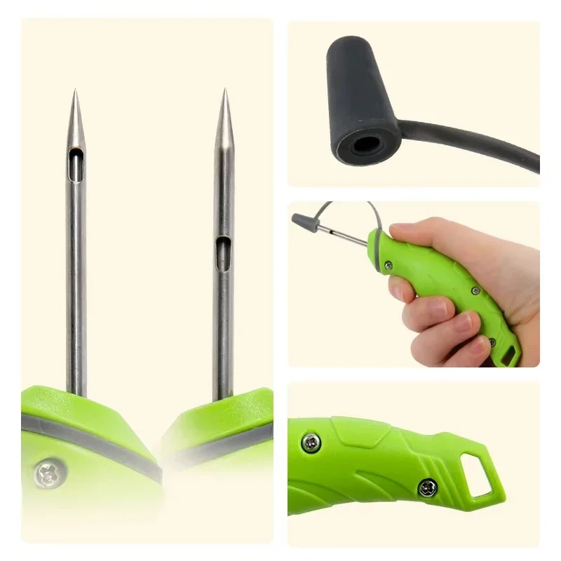 

5.7in Venting Pick Tool Stainless Steel Hollow Needle Boat Fishing Sea Fishing Tools Sea Bream Fishing Accessories​