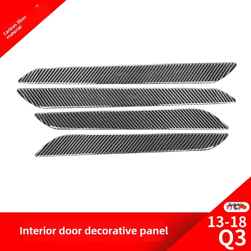 

Suitable for AudiQ3Modified Car Door Guard Panel Decorative Stickers Carbon Fiber Interior Modification