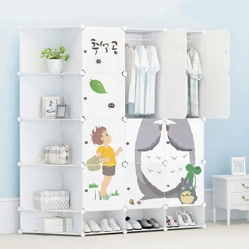 

children Folding Storage Closet Cartoon Children's children Plastic Assembly