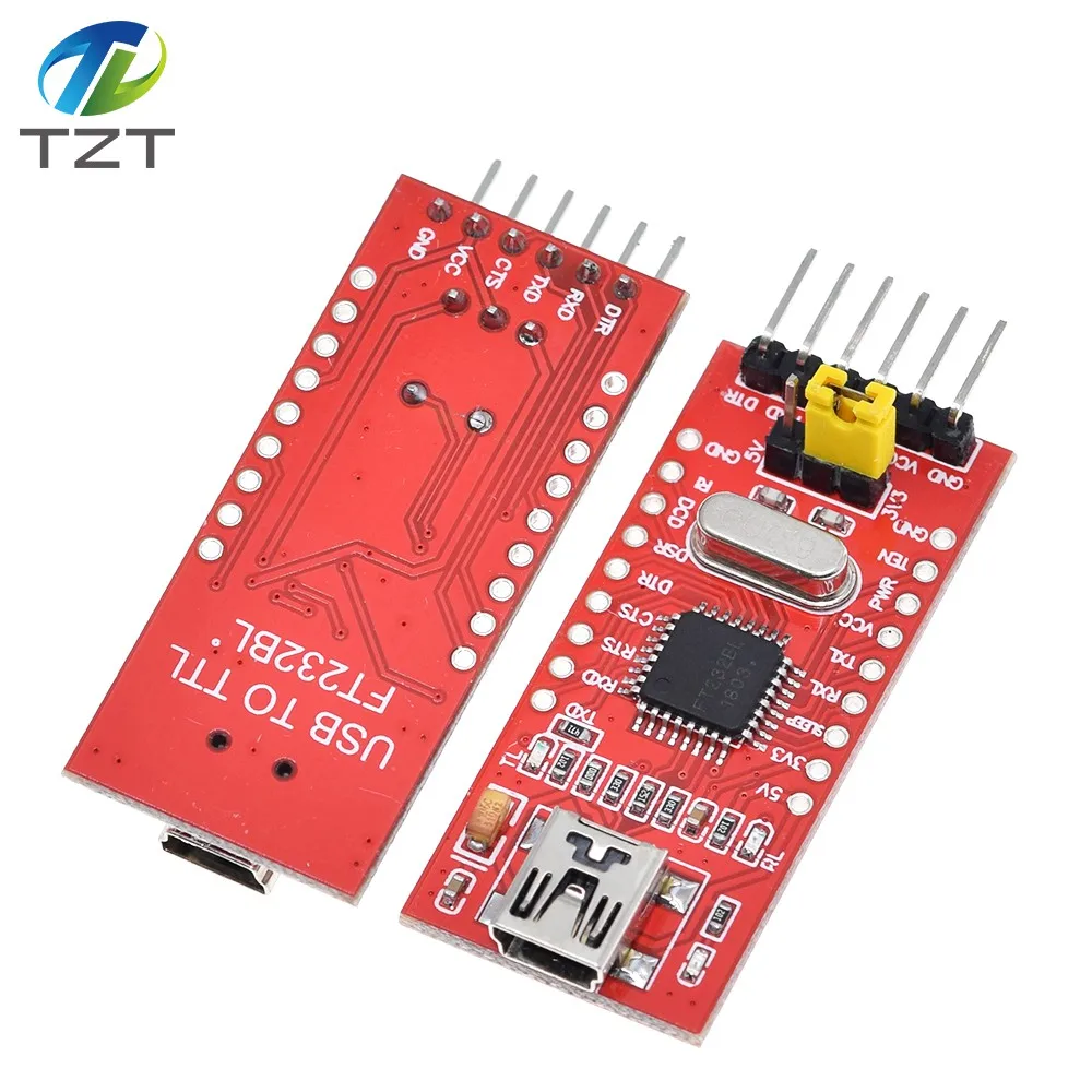 DIYTZT FT232 FT232BL FT232RL USB 2.0 to TTL Level Download Cable to Serial Board Adapter Module 5V 3.3V Debugger