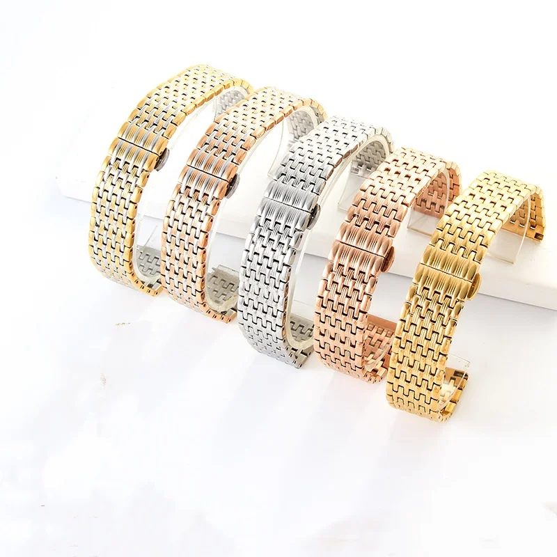 14mm 16mm 18mm 20mm 22mm High Quality Ultra Thin Stainless Steel Watch Strap for Universal Waterproof Watch Band Accessories